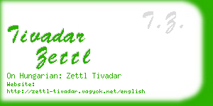 tivadar zettl business card